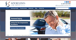 Desktop Screenshot of khorozianlaw.com